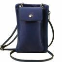 TL Bag Soft Leather Cellphone Holder Mini Cross bag Темно-синий TL141605