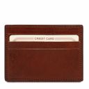 Elegante Porta Tarjetas de Credito en Piel Marrón TL141011