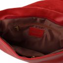 TL Bag Umhängetasche aus Weichem Leder mit Quasten Rot TL141110