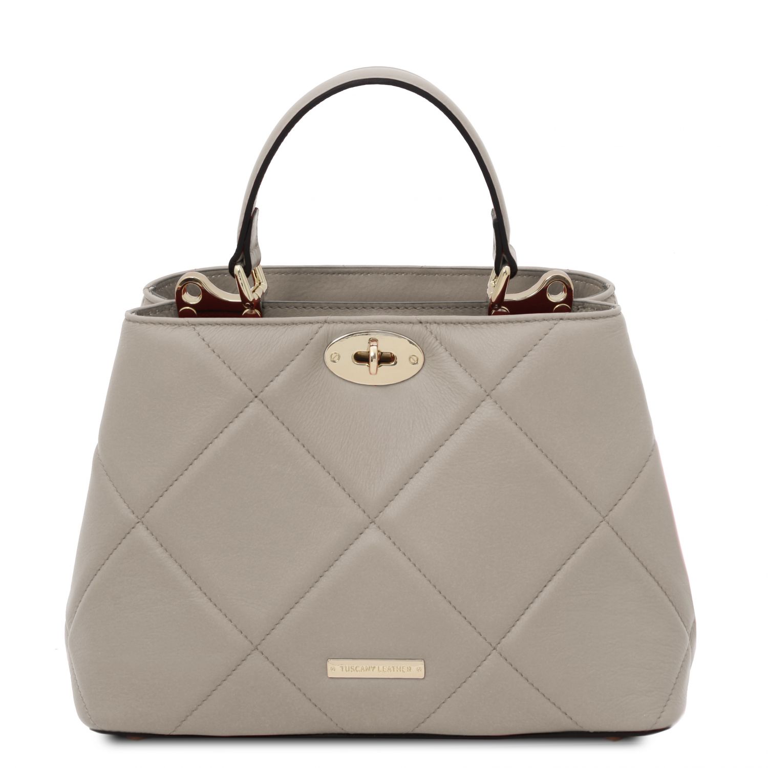 TL Bag - Handbag in ostrich-print leather, TL142120