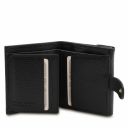 Procida Leather handbag and 3 fold leather wallet with coin pocket Black TL142151