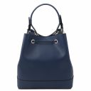 Minerva Leather Bucket bag Dark Blue TL142145