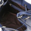 Minerva Leather bucket bag Dark Blue TL142145