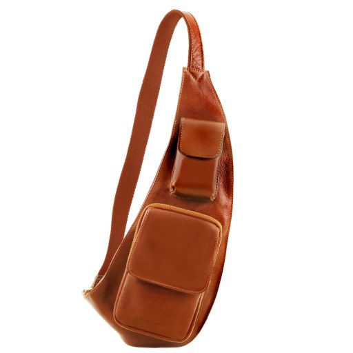 Leather Crossover bag Мед TL141352
