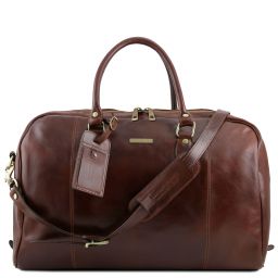 TL Voyager Travel leather duffle bag Brown TL141218