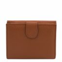 Pantelleria Sac Shopping en Cuir et Portefeuille en Cuir Avec 3 Volets et Porte Monnaie Cognac TL142157