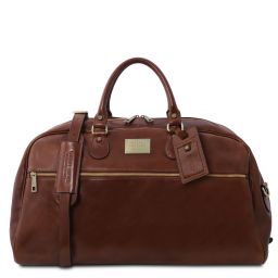 TL Voyager Leather travel bag - Large size Brown TL141422