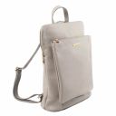 TL Bag Lederrucksack Für Damen aus Weichem Leder Light grey TL141682