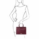 TL Bag Leather Handbag Bordeaux TL142079