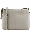 TL Bag Soft Leather Shoulder bag Light grey TL141720