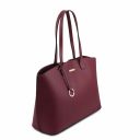 TL Bag Borsa Shopping in Pelle Bordeaux TL141828