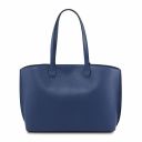 TL Bag Borsa Shopping in Pelle Blu scuro TL141828