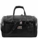 TL Voyager Дорожная кожаная сумка с боковыми карманами - Большой размер Черный TL142135