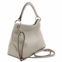 TL Bag Handtasche aus Weichem Leder Light grey TL142087