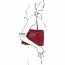 TL Bag Schultertasche aus Leder Rot TL142117