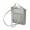 Patty Borsa Donna Convertibile a Zaino in Pelle Saffiano Grigio chiaro TL141455