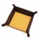 Leather Valet Tray Yellow TL142159