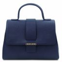 TL Bag Leather Handbag Dark Blue TL142156