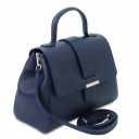 TL Bag Handtasche aus Leder Dunkelblau TL142156