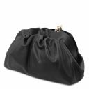 TL Bag Soft Leather Clutch With Chain Strap Черный TL142184