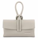 TL Bag Pochette in Pelle Grigio chiaro TL141990