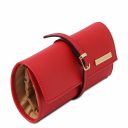 Soft Leather Jewellery Case Lipstick Red TL142193