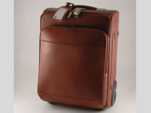 Miami Leather Travel Trolley Brown FC14447