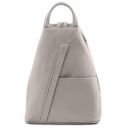 Shanghai Soft Leather Backpack Light grey TL141881