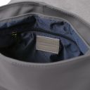TL Bag Umhängetasche aus Weichem Leder mit Quasten Grau TL141110