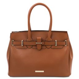 TL Bag Leather handbag Cognac TL142174