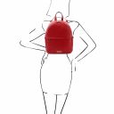 TL Bag Soft Leather Backpack Lipstick Red TL142178