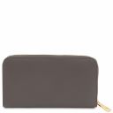 Venere Exclusive leather accordion wallet with zip closure Grey TL142085