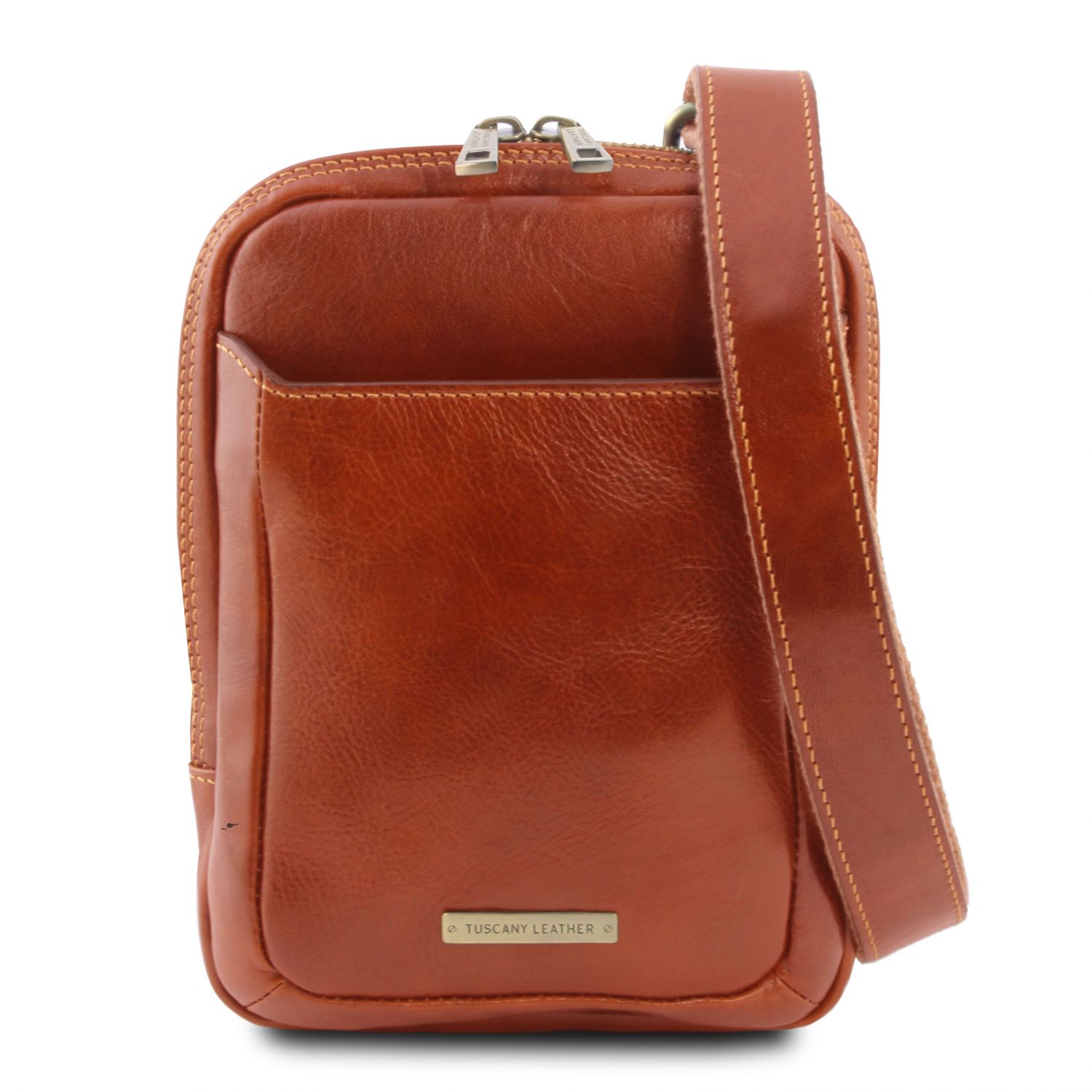 Mark Leather Crossbody Bag Honey TL141590