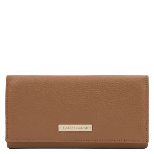 Nefti Exclusive Soft Leather Wallet for Women Taupe TL142053