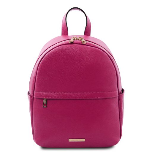 TL Bag Small Leather Backpack Fuchsia TL142178