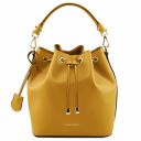 Vittoria Sac Seau Pour Femme en Cuir Jaune TL141531