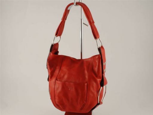 Lara Lady Leather Handbag Red TL100480