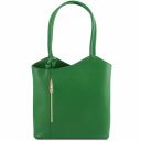 Patty Saffiano Leather Convertible bag Green TL141455