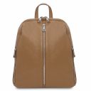 TL Bag Soft Leather Backpack for Women Taupe TL141982