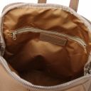 TL Bag Lederrucksack Für Damen aus Weichem Leder Taupe TL141982