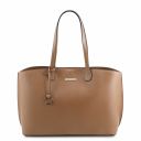 TL Bag Leather Shopping bag Taupe TL141828