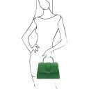TL Bag Leather Handbag Green TL142156