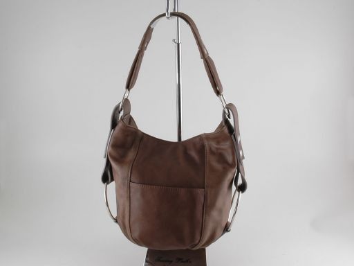 Lara Lady Leather Handbag Темный серо-коричневый TL100480