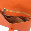 TL Bag Clutch aus Leder Orange TL141990