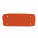 Olimpia Leather Tote - Small Size Orange TL141521