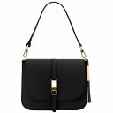 Nausica Leather Shoulder bag Black TL141598