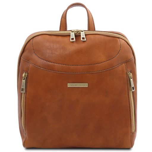 Manila Leather Backpack Natural TL141557