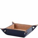 Exclusive Leather Valet Tray Large Size Dark Blue TL141271
