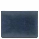 Premium Office Set Leather Desk Pad, Mouse pad and Valet Tray Dark Blue TL142088