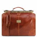 Madrid Gladstone Leather Bag - Small Size Honey TL1023